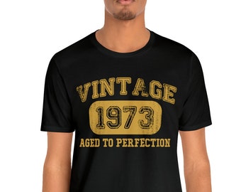 Vintage 1973 T-shirt for Men - 51st Birthday Gift - Made in 1973 - 51 Years Old