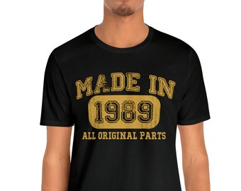 1989 Vintage 35th Birthday T-Shirt - Unisex Born in 1989 Collection