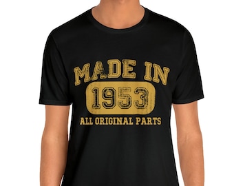 Vintage 1953 Born in 1953 T-Shirt for Men - 71st Birthday Gift - 71 Year Old Shirt - 1953 Collection