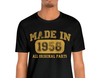 1958 Vintage Born in 1958 T-Shirt - 66th Birthday Gift - 66 Years Old -1958 Collection