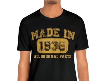 88th Birthday Gift - 1936 Collection Mens Vintage T-Shirt - Made in 1936 - 88 Year Old Birthday Shirt