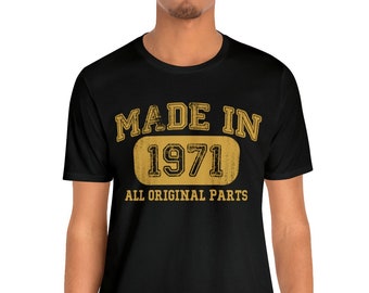 Vintage 1971 Birthday T-Shirt - 53 Years Old - Limited Edition 1971 Collection