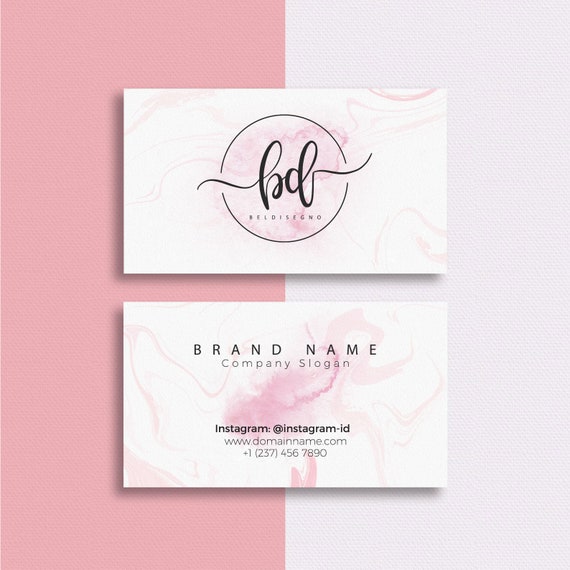 Custom Business Cards Business Card Templates Business Cards Printed  Printable Business Card Visiting Cards Printing Red Blue Color Bar