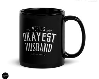 Husband gift wedding day, World's Okayest Husband Coffee Mug, husband coffee mug, wife to husband gift, wedding day, Husband gift Birthday