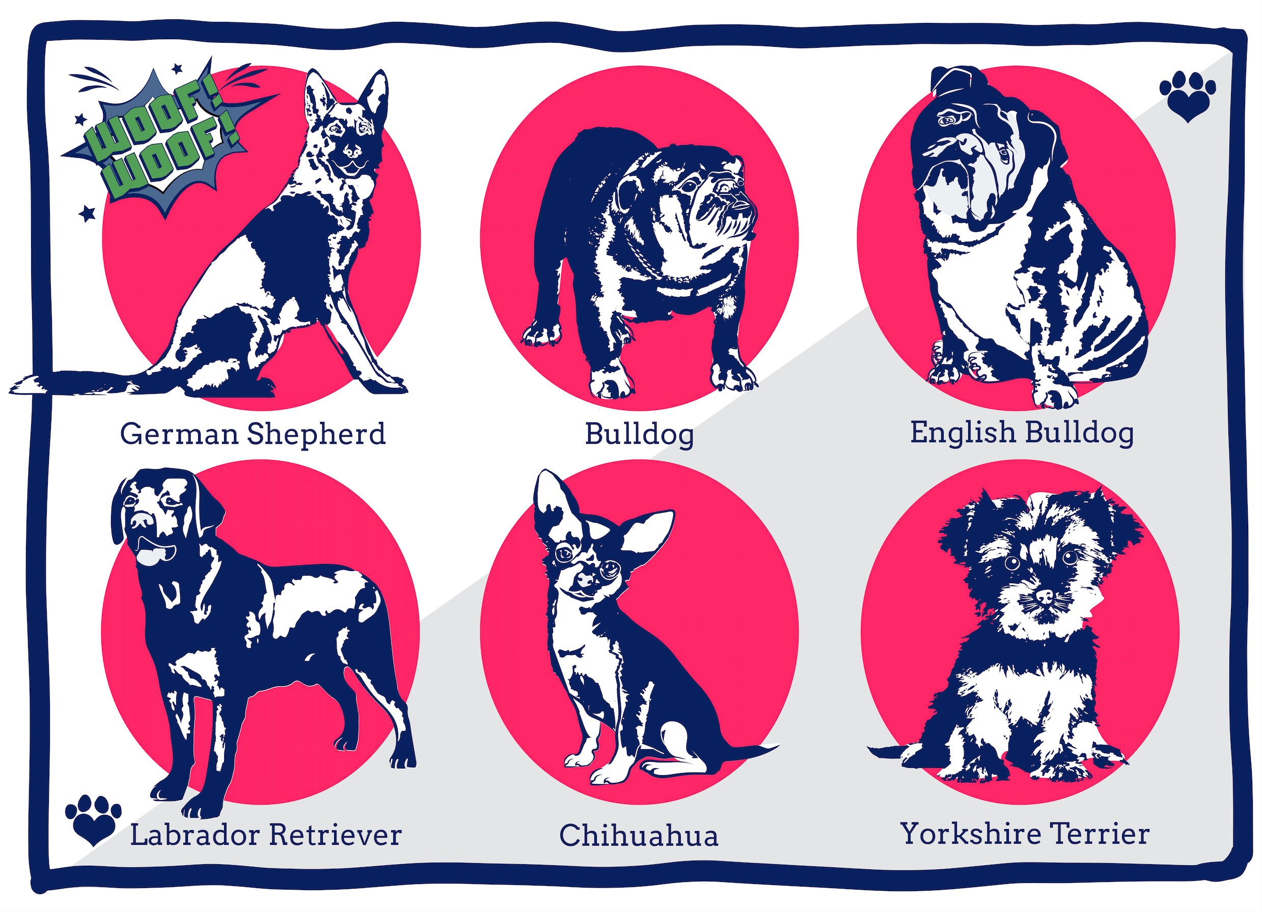 Download Dog Silhouettes Dog Svg Bundle Bulldog Svg Dog Puppy Dog Png Chihuahua Svg Pet Paw Print Svg Pet Svg Pug Dog Svg Pitbull Svg