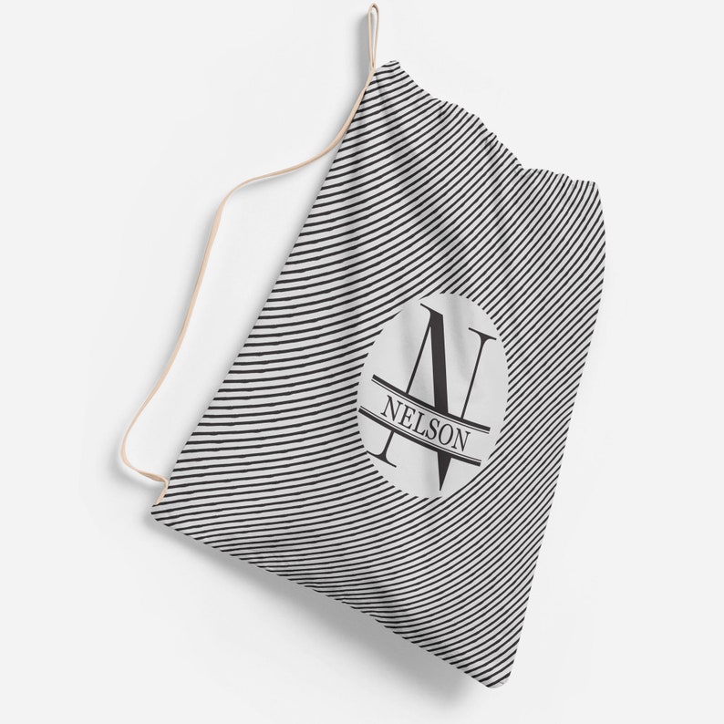 Monogrammed Laundry Bags for College Small Large Canvas | Etsy