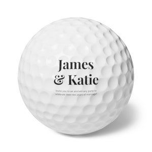 Custom Golf Balls with photo and name 6pcs image 6