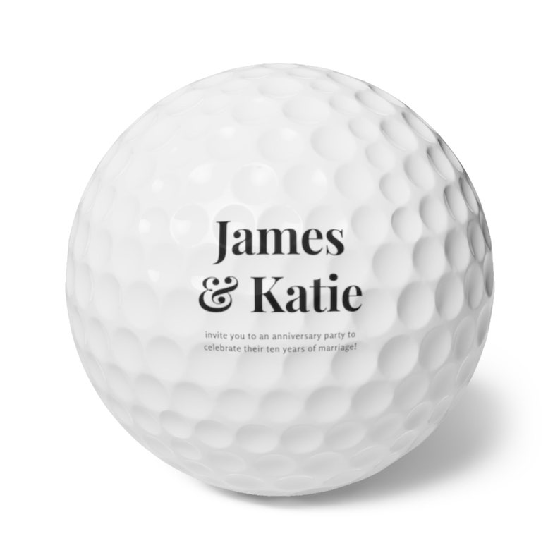 Custom Golf Balls with photo and name 6pcs image 6