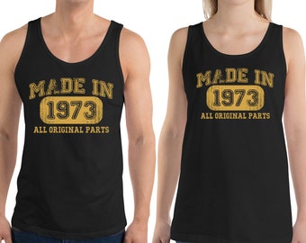 Vintage 1973 Born in 1973 Tank Tops - 51st Birthday Gifts for Men and Women - Limited Edition 51 Year Old Birthday Tanks