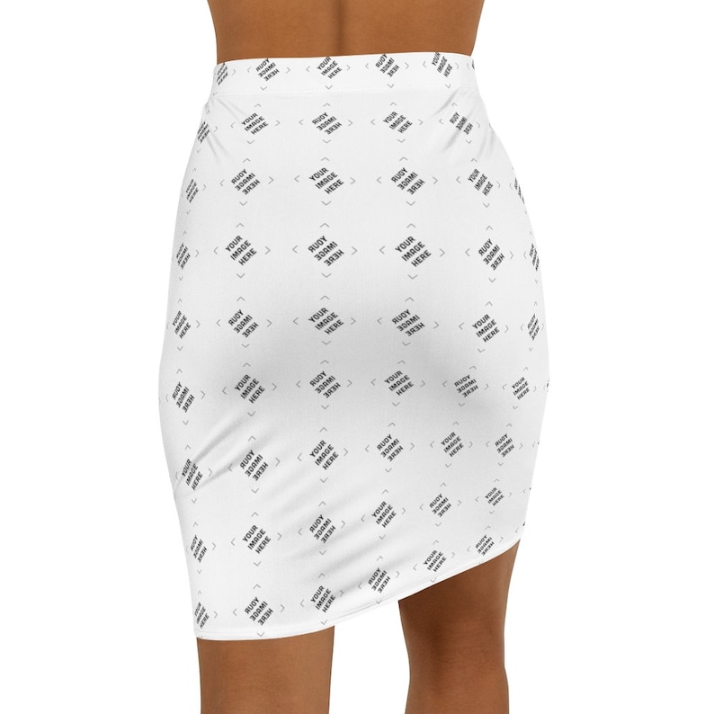 Personalized pattern Skirt Custom Women's Mini Skirt Personalized gifts for her image 5