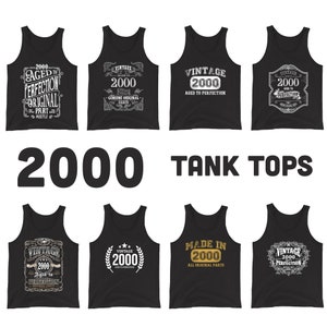 2000 Birthday Gift Tank Top Collection
