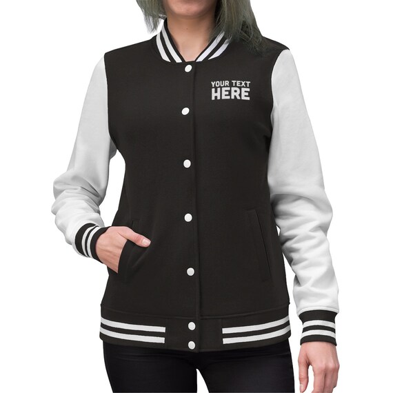fleece baseball jacket womens