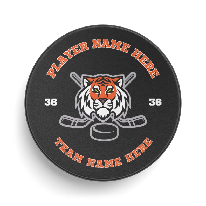 Custom Hockey Puck with name and photo personalized image 5