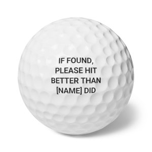 Custom Golf Balls with photo and name 6pcs image 10