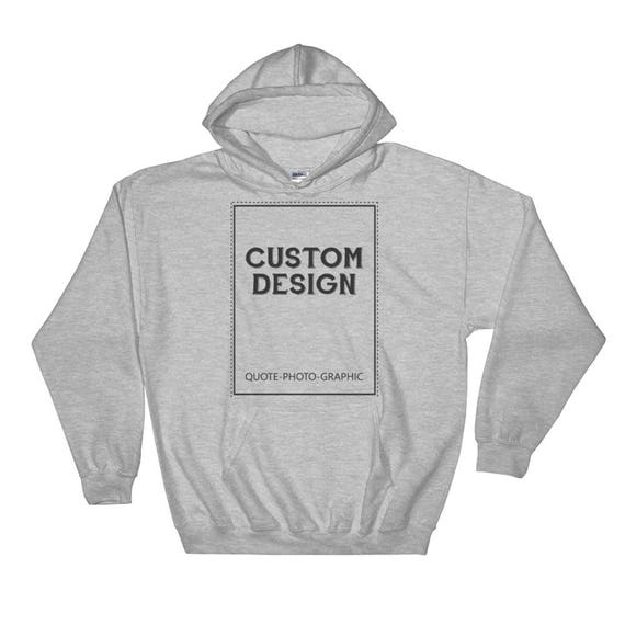 Personalized Hooded Sweatshirt 3XL 4XL 5XL Customize With Your