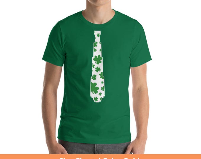 St Patrick's day tuxedo t shirt tie Drinking shirt for St Patrick Day party Shirt