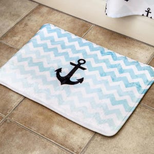 Personalized Bath Mat Custom Bathroom rug Funny shower bathmat design for kids / adult Personalise bath rug self gift image 10