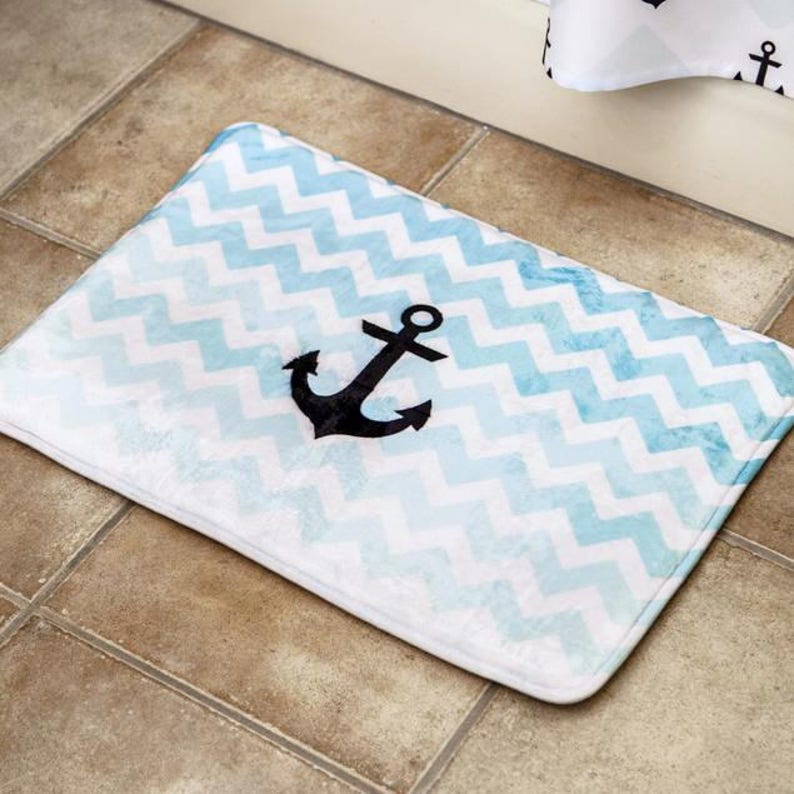 Personalized Bath Mat Custom Bathroom rug Funny shower bathmat design for kids / adult Personalise bath rug self gift image 10