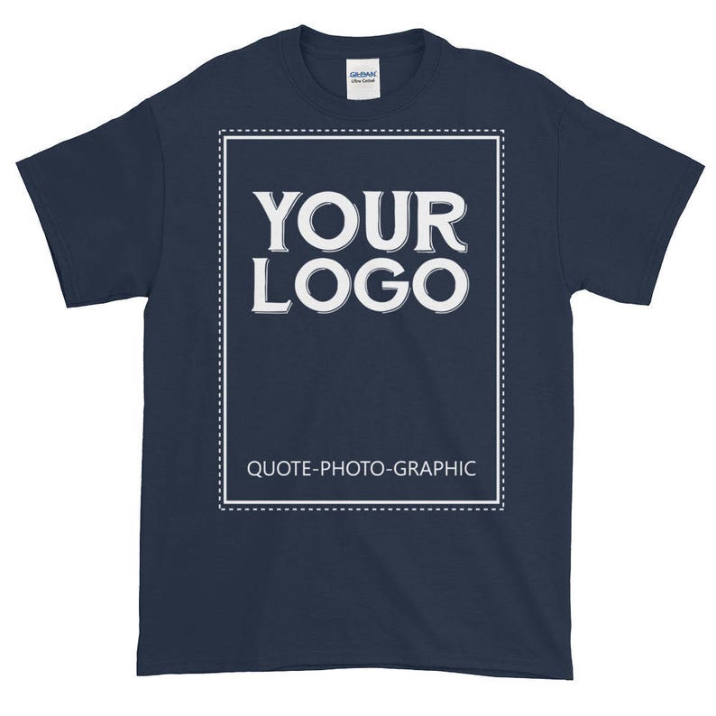Personalized Short-Sleeve Ultra Cotton T-Shirt 2XL 3XL 4XL 5XL Customize With your photo Logo Graphic custom text quote self gift image 5