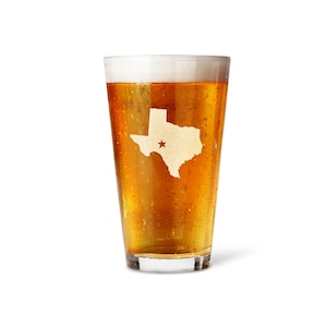 Custom Pint Glass Frosted Clear, Beer glass customizable with your text logo and image printed on it image 6