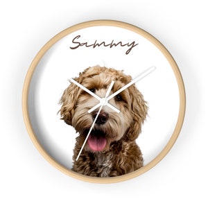 Custom Photo Clock - Unique Wall Clock with Your Personalized Picture and Quote