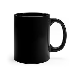 a black coffee mug on a white background