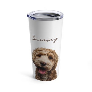 Personalized Tumbler with Custom Quote Name Hot and Cold Beverage Travel Mug image 2