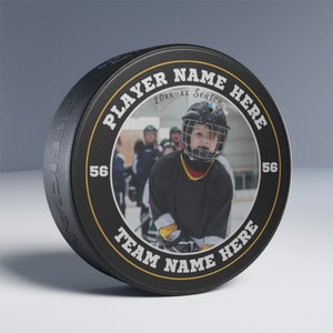 Custom Hockey Puck with name and photo personalized image 4