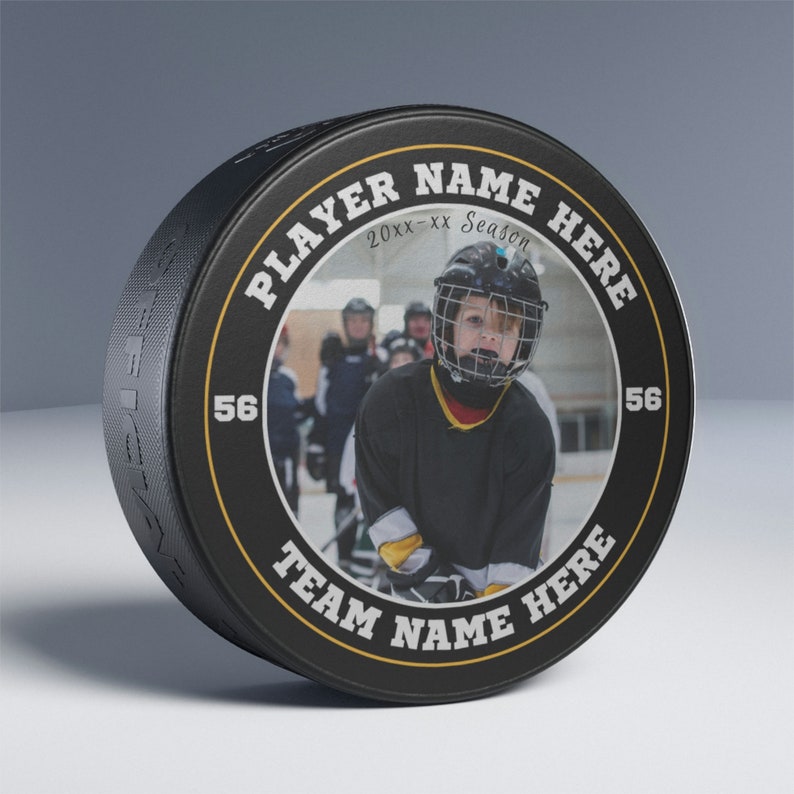 Custom Hockey Puck with name and photo personalized image 4