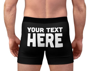 Custom Boxer Briefs, Your Face on Personalized Boxers Briefs Birthday Gift for Him, Custom Anniversary Gift, Uncommon goods self gift