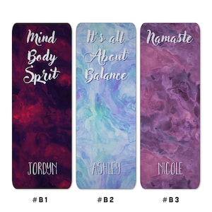 Personalized Yoga Mats, Foam and Rubber Yoga mat Yoga Accessories, Yoga gift for women men, self gift Namaste