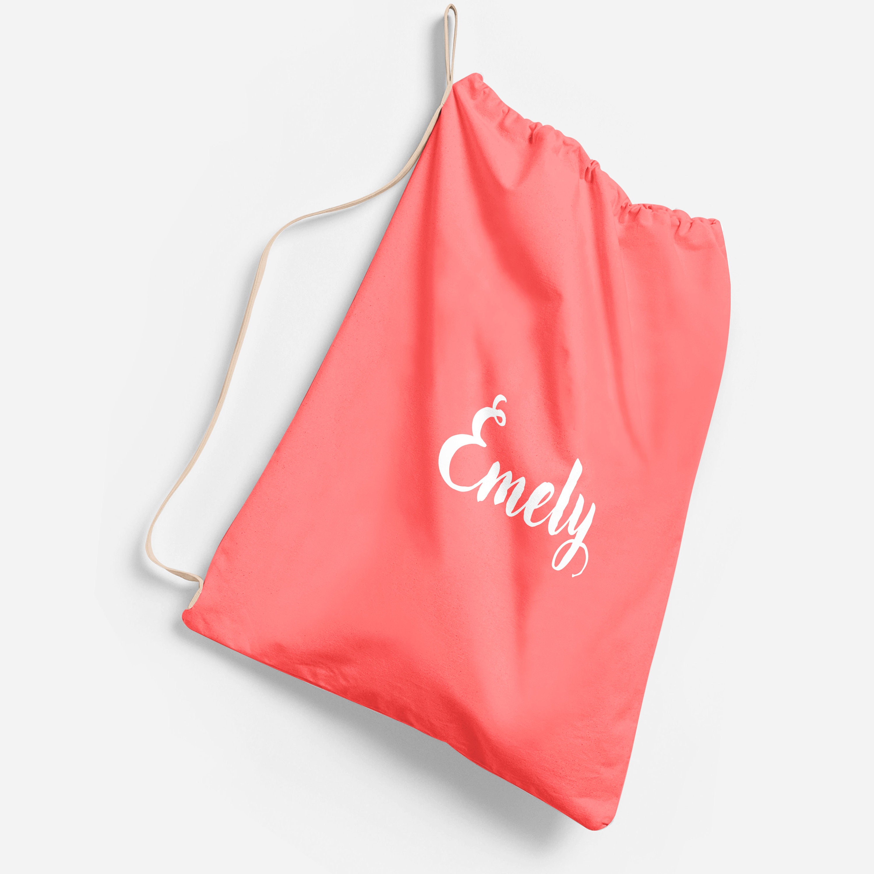 Monogrammed Laundry Bags for College Small Large Canvas Etsy
