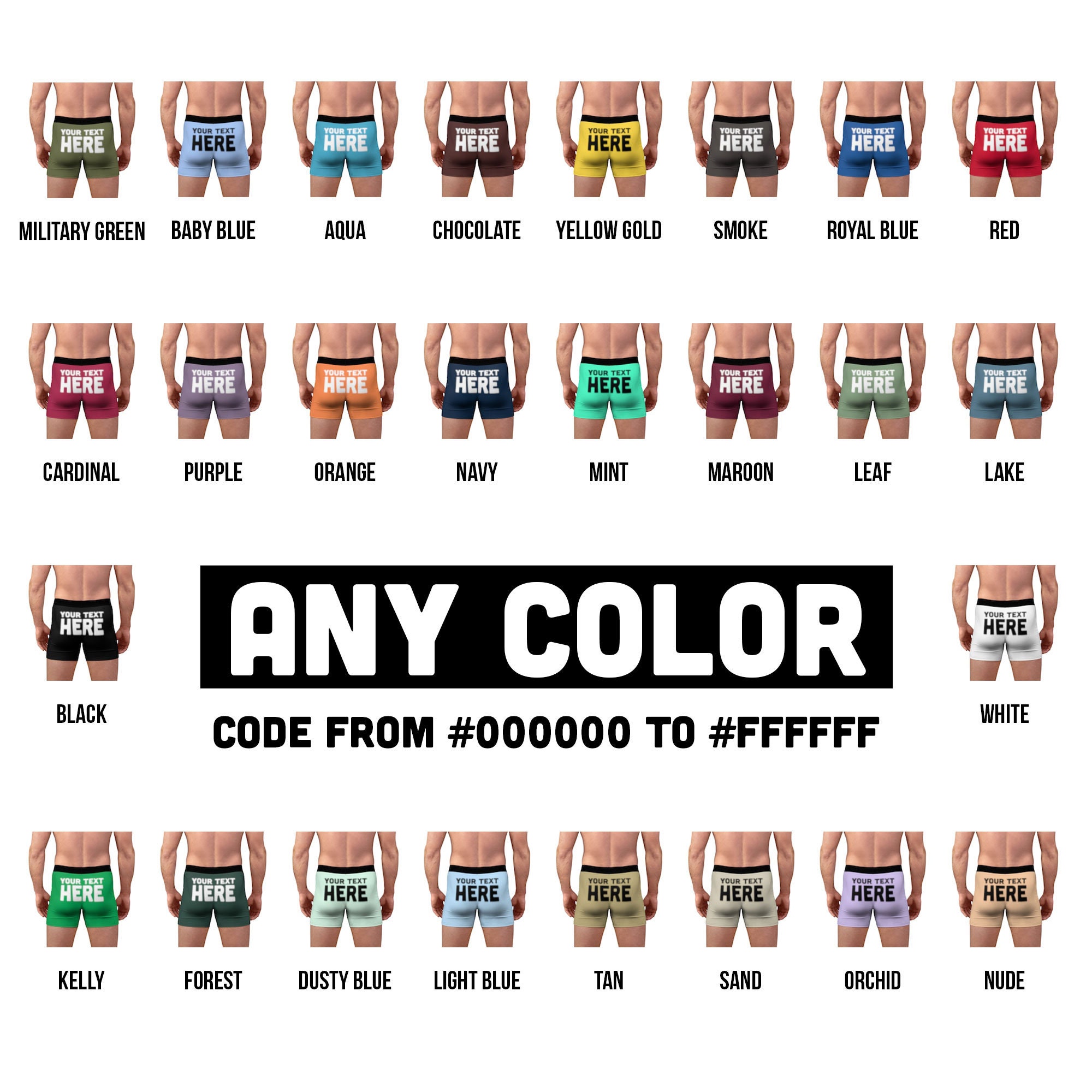 Custom Boxer Briefs Your Face on Personalized Boxers Briefs - Etsy