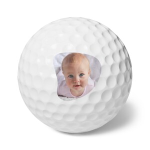 Custom Golf Balls with photo and name 6pcs image 2