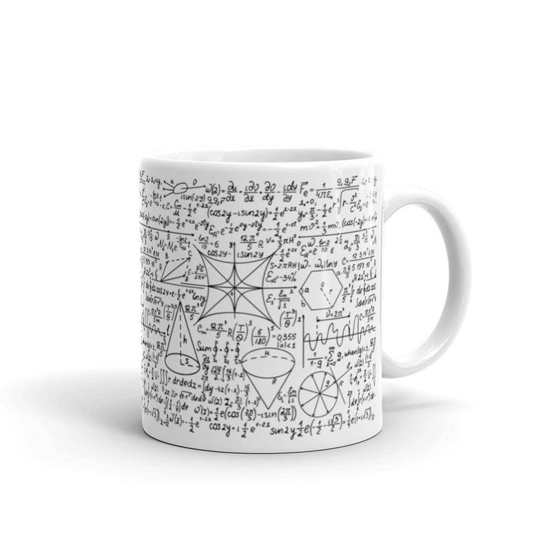 Math lover Math Teacher Gift Math Equation Cool Quadratic Formula Geek Nerd Coffee Mug Math Equation mug gift for math nerd image 3