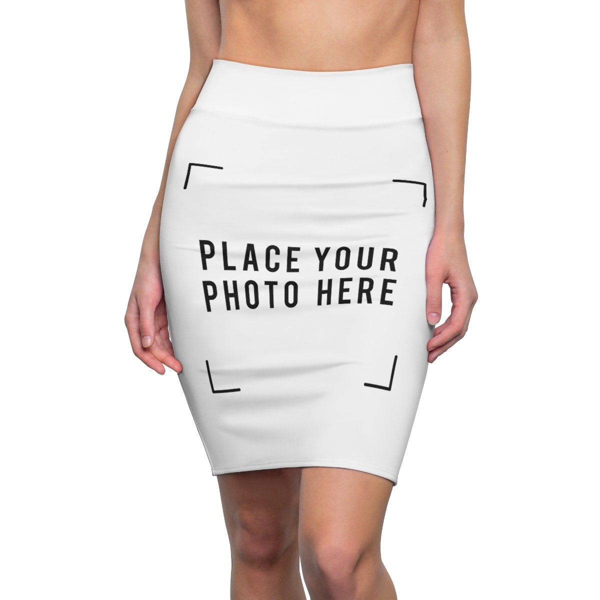 Personalized Pencil Skirt Customize With Your Photo Logo - Etsy