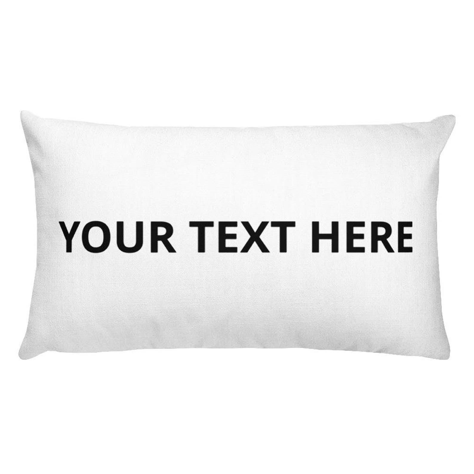 Personalized Rectangular Pillow Custom Pillow With Saying / Etsy