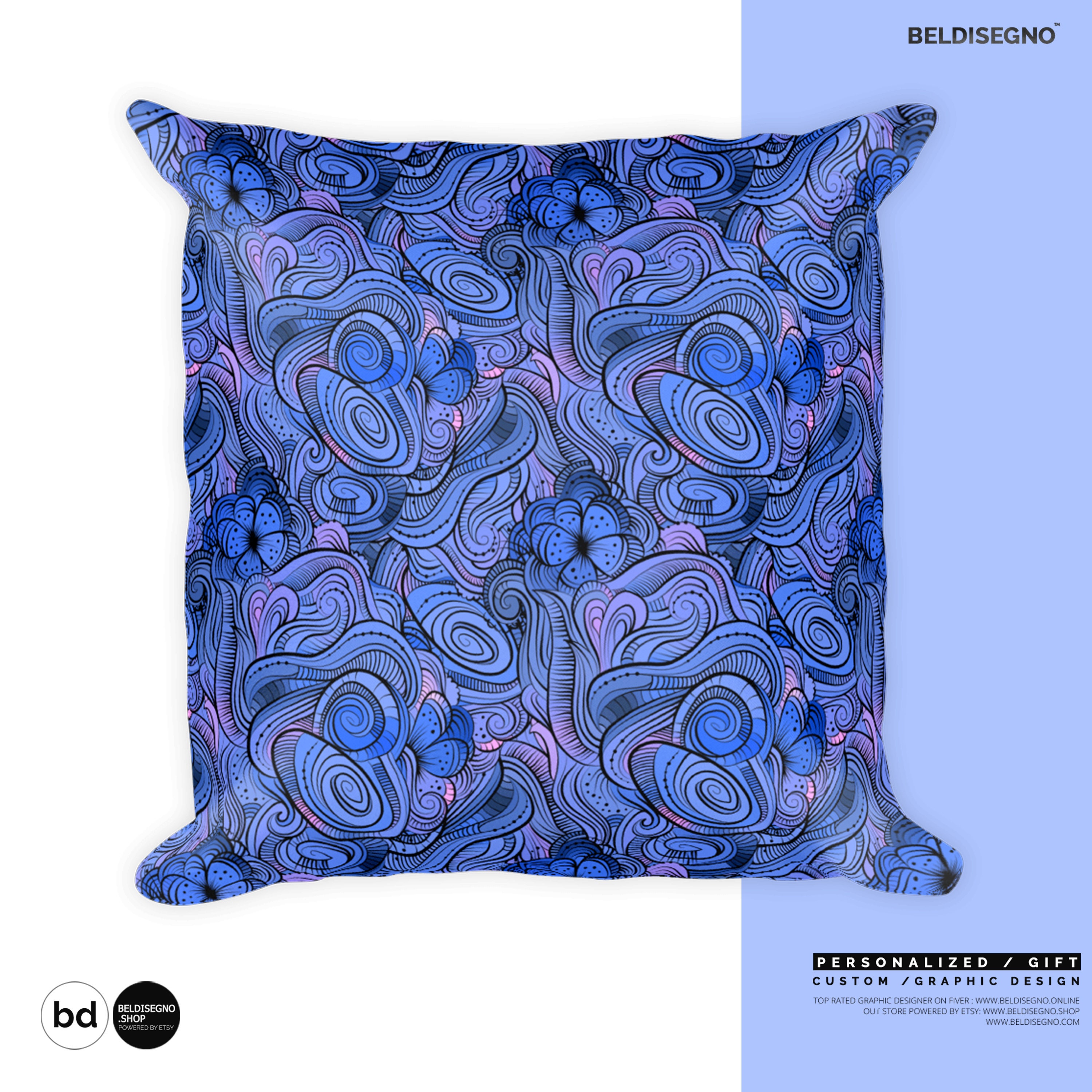 Personalized Faux Suede Square Pillow Case Custom Pillow Etsy