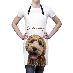 Custom Apron personalized gift for BBQ chef Dad Monogrammed with name logo graphic image 2