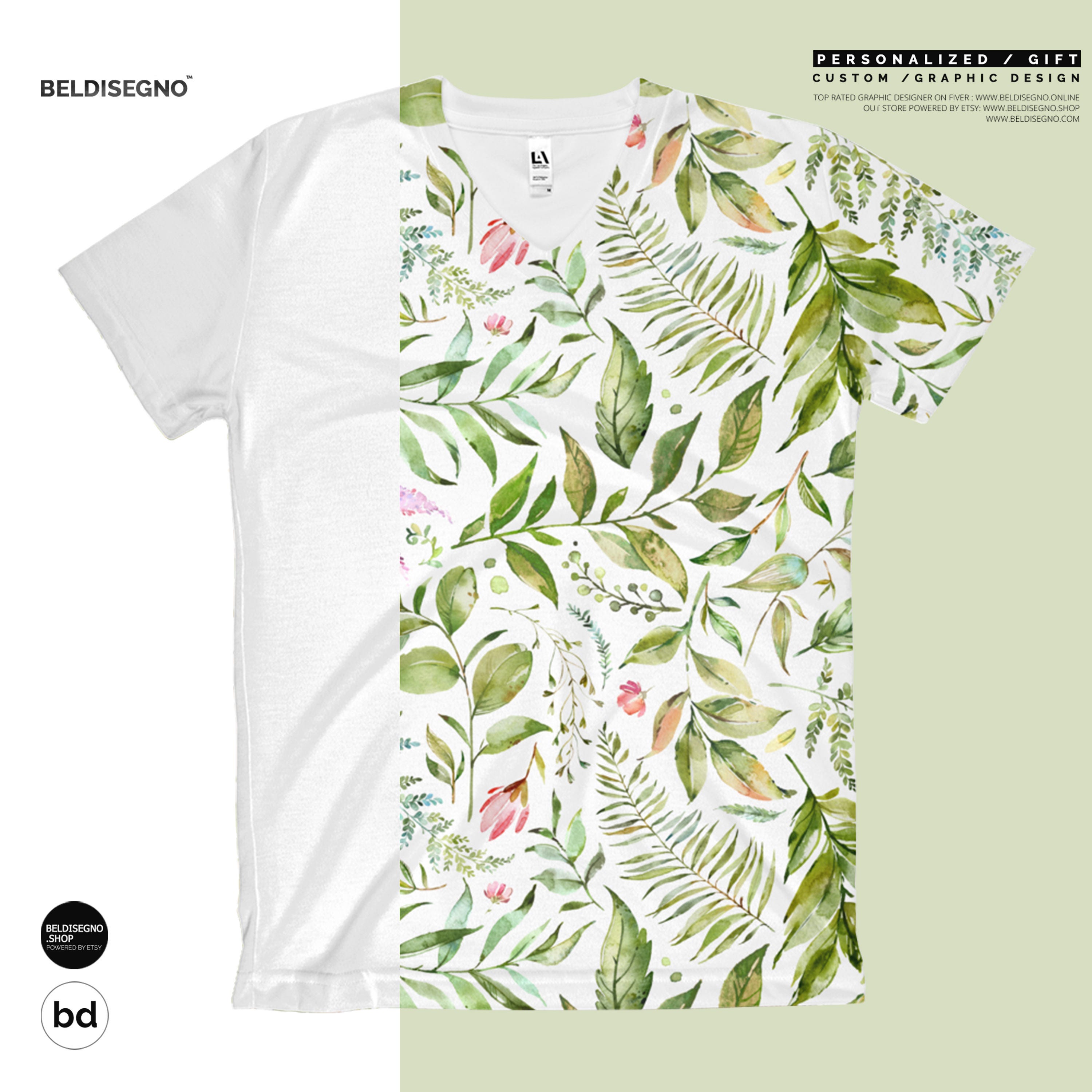 custom v neck t shirts