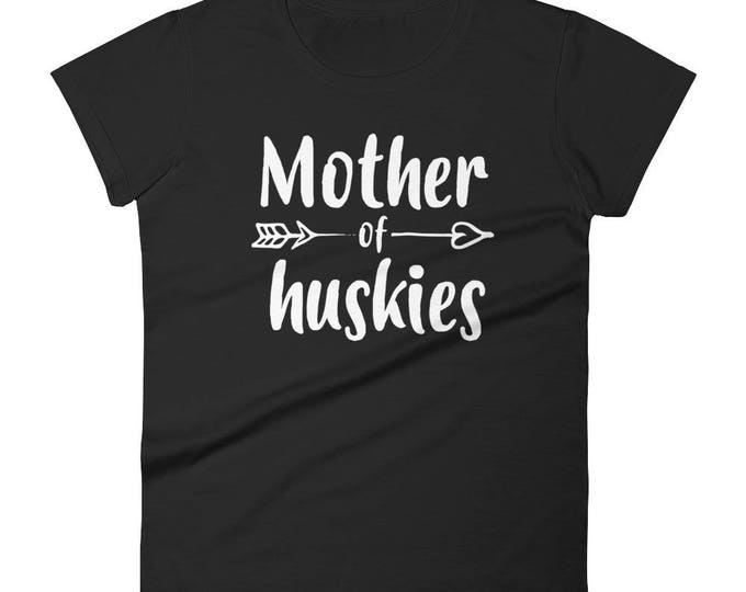 Husky mom Husky gift Siberian Husky Dog art - Mother of Huskies t shirt - husky Lover gifts shirt - dog mom to Washington husky