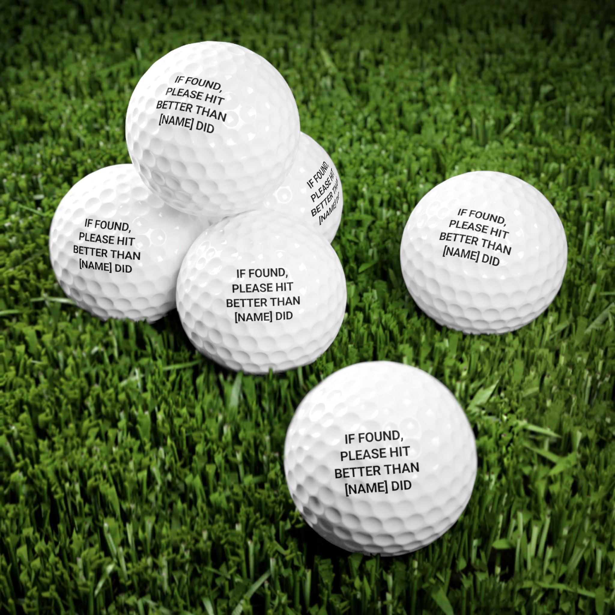 Photo Golf Balls Funny Golf Balls If Found Return to This Guy