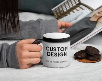 Custom Black Magic Mug - Color Changing Mug self gift