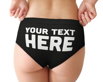Custom Printed Cheeky Briefs: Personalized Underwear