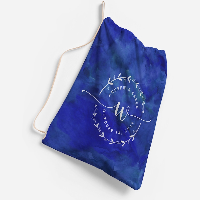 Monogrammed Laundry Bags for College Small Large Canvas Etsy