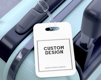 Personalized Photo Luggage Tag: Custom Family Travel Bag Tag