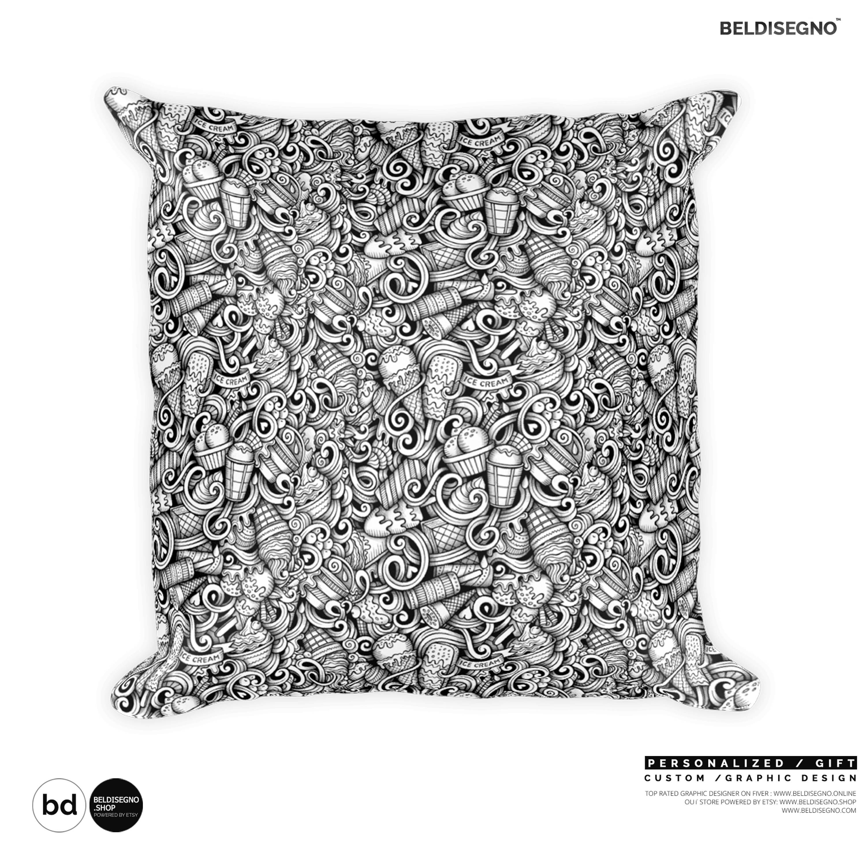 Personalized Faux Suede Square Pillow Case Custom Pillow Etsy