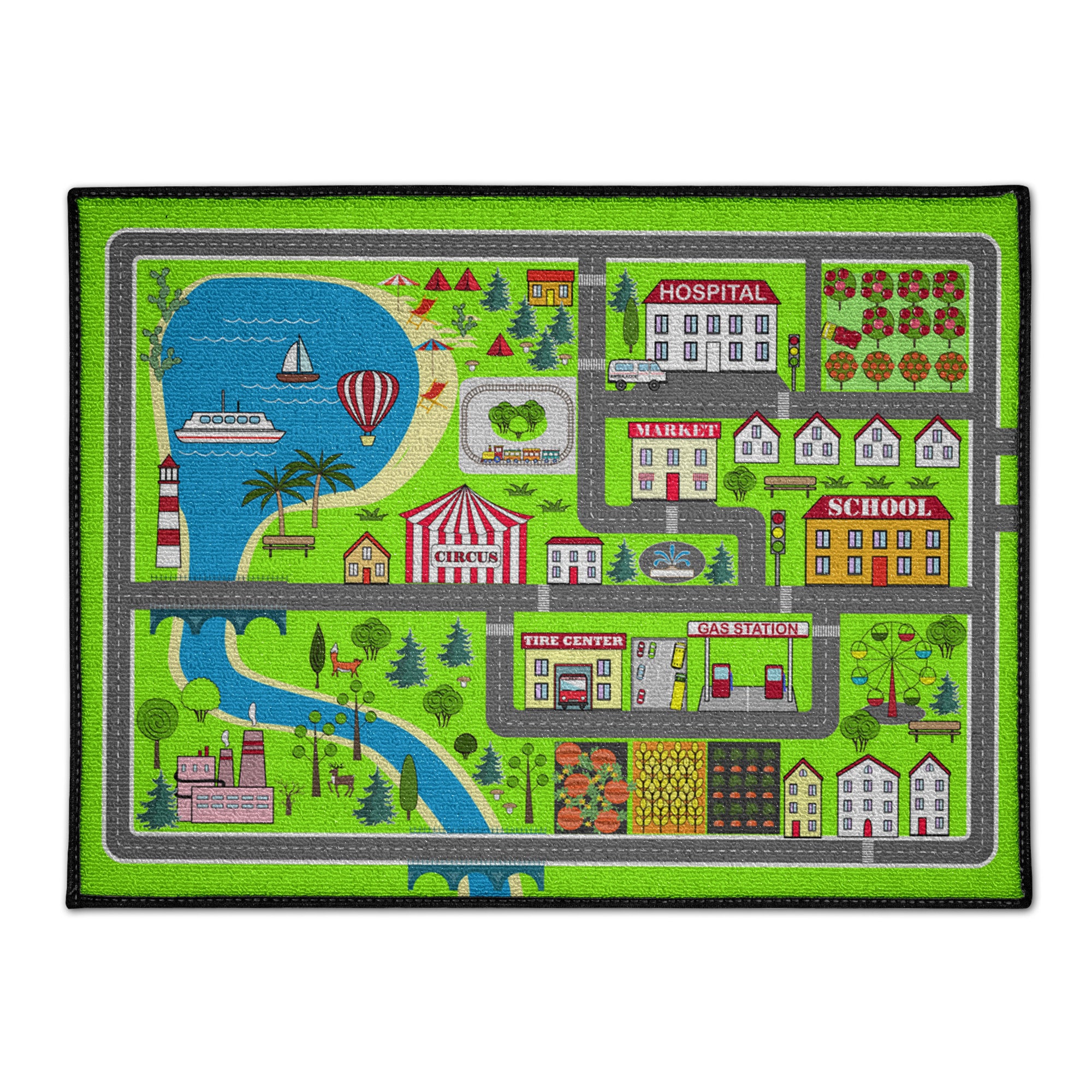 Road Rug for Kids Nursery Rug for Boys Play Rug Play Mat Car Etsy UK