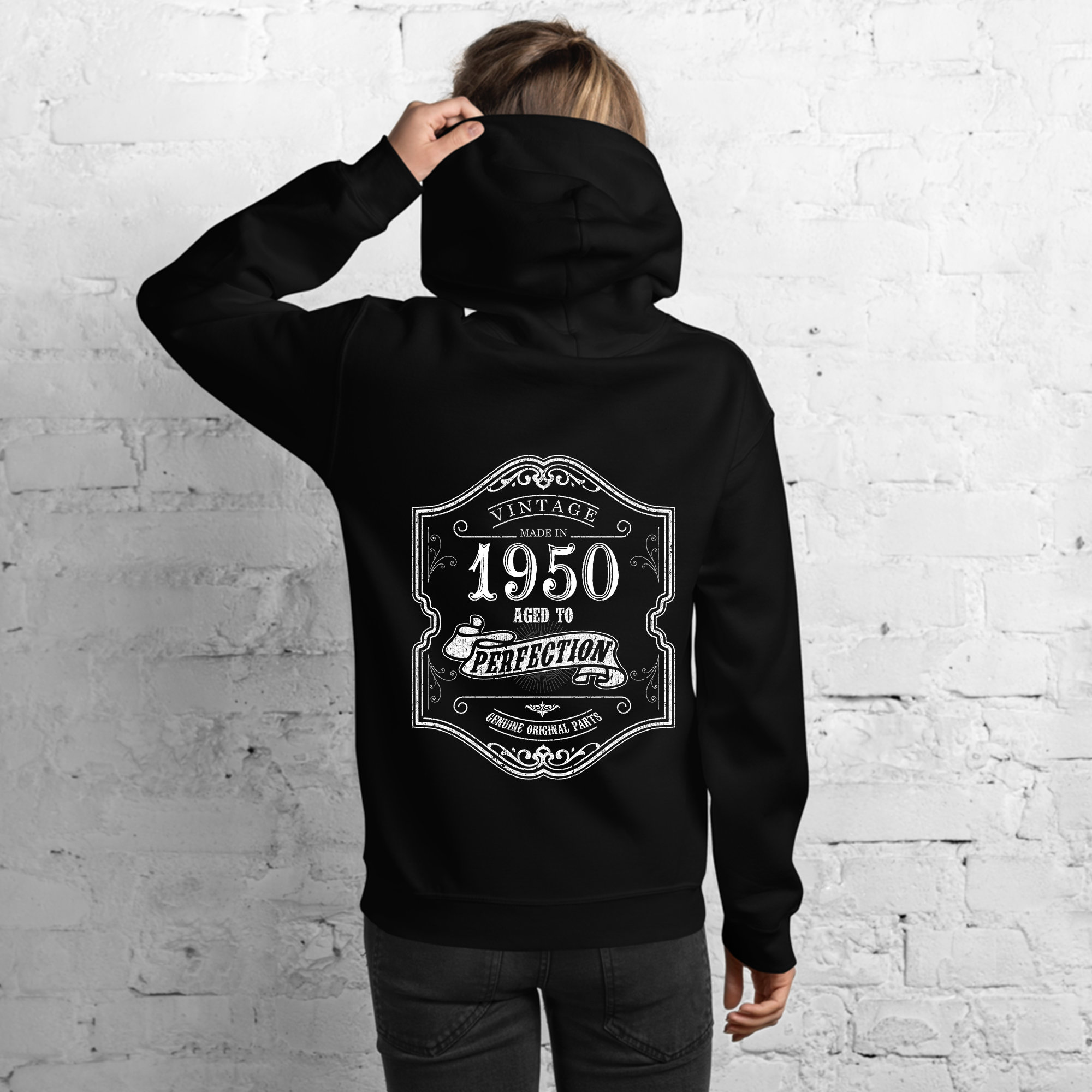 1950 Birthday Gift Vintage Born in 1950 Hooded Sweatshirt for | Etsy