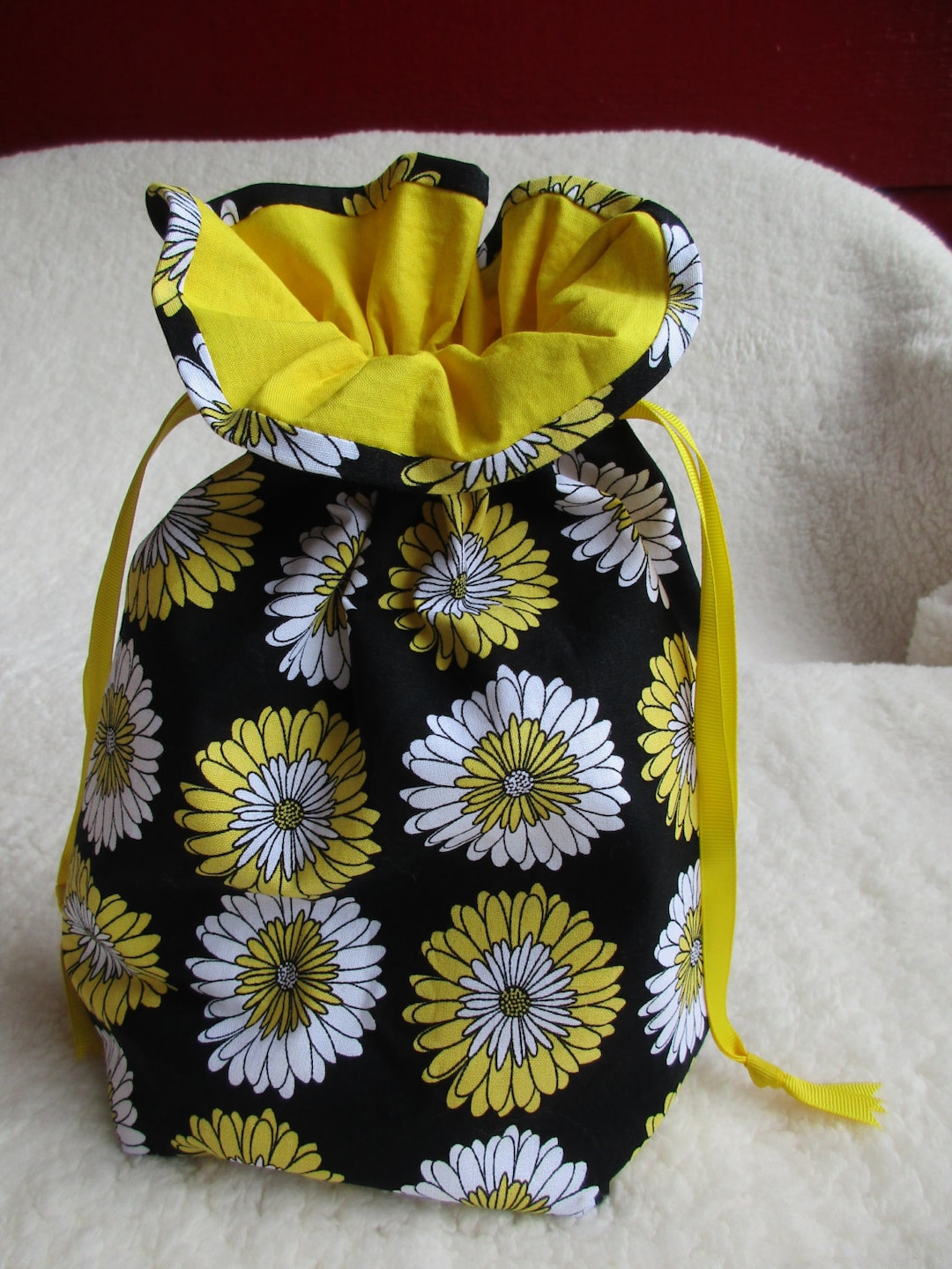 Handmade Drawstring Bag , Tote or Organizer for Carrying All Kinds of ...